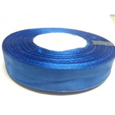Стрічка атласна синя 12 мм