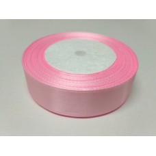 Стрічка атласна рожева 25 мм