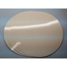 Подложка картонная ламинированная белая, диаметр 90 мм