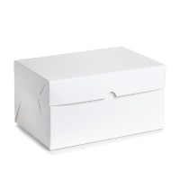 Коробка для бенто-тортів біла без вікна 160*160*90 мм