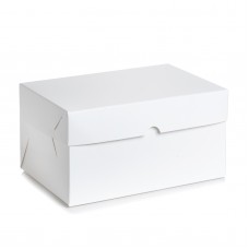 Коробка для бенто-тортів біла без вікна 160*160*90 мм