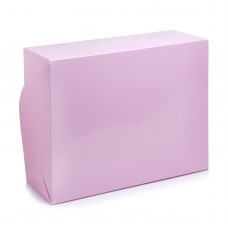 Коробка на 6 капкейків "Рожева", без вікна. 240*180*90