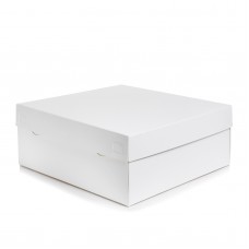 Коробка для торта біла без вікна 270*270*105 мм.