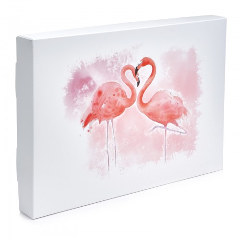 Коробка подарочная "Розовый фламинго", 200*300*30 мм