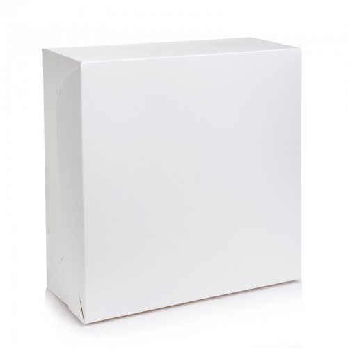 Коробка для пряников, белая без окна 120*120*30