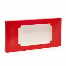 Коробка для плитки шоколада "Красная 2", 160*80*15