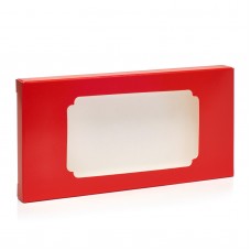 Коробка для плитки шоколада "Красная 3", 160*80*15