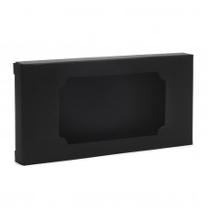 Коробка для плитки шоколаду із дизайнерського картону "Чорна 2", 160*80*15