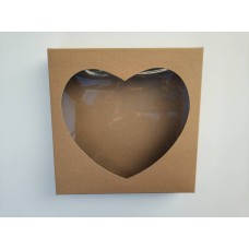 Коробка для пряників "Крафт-серце", 200*200*35