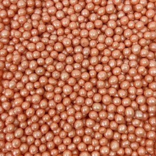 Рисовые шарики персиковые, Ø3-5 мм, 50 г