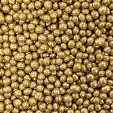 Рисовые шарики золотые, Ø3-5 мм, 50 г