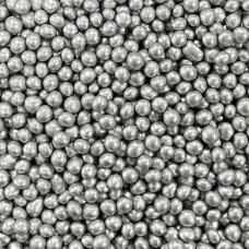Рисовые шарики серебро, Ø3-5 мм, 50 г