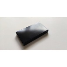 Коробка для плитки шоколада "Черная" с защитным лаком, 116*65*15