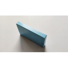 Коробка для плитки шоколада "Голубая" с защитным лаком, 116*65*15