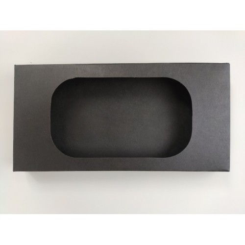Коробка для плитки шоколада из дизайнерского картона "Черная 1", 160*80*15