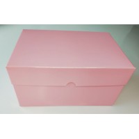 Коробка для 2 капкейков, маффинов, кексов "Розовая", 160*110*85