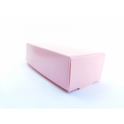 Коробка на 5 макаронс розовая лакированная, 140*57*38