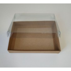 Коробка крафт с прозрачным верхом для пряников, сувениров, бижутерии, 200*150*30