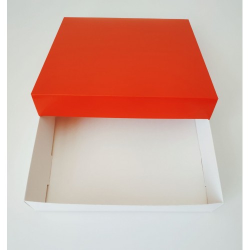 Коробка для пряников "Красная" без окна, 200*200*35