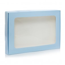 Коробка "Блакитна" із прямим вікном, 220*150*30