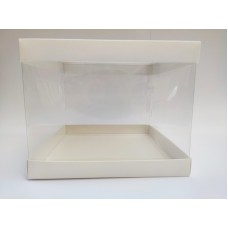 Коробка для торта с прозрачными стенками "Панорама" 246*246*200 мм