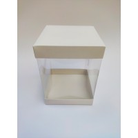 Коробка для торта с прозрачными стенками, 146*146*200