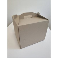 Коробка для торта "Бура-бурая" без окна, 300*300*300