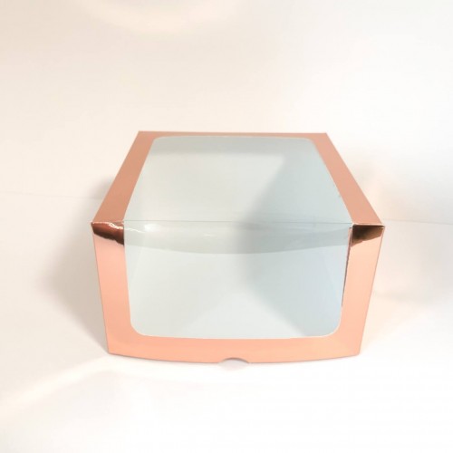 Коробка для торта "Розовое золото", 250*250*150