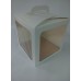 Коробка для пряничного будиночка, паски, торта тощо. біла, 210*210*210 мм
