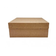 Коробка для торту, тістечок та солодощів з крафтового картону, 270*270*105