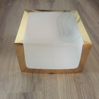 Коробка для торта "Золото", 300*300*150