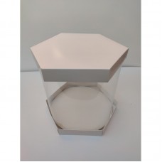 Коробка "Шестигранная" для торта, цветов; 300*250 мм
