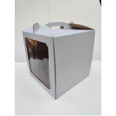 Коробка для торта із квадратним вікном, 300*300*300