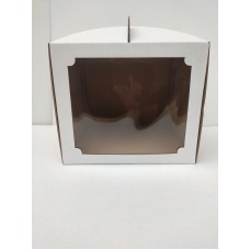 Коробка для торта із квадратним вікном, 300*300*250 мм