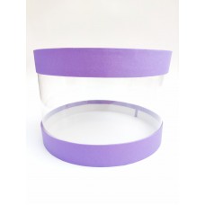 Коробка "Тубус" фиолетовая для муссовых тортов, 250*165
