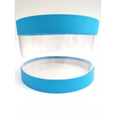 Коробка "Тубус" синя для тортів мусових, 250*165