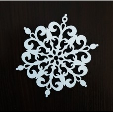 Новогоднее декоративное изделие "Снежинка №3", 100 мм