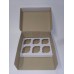 Коробка для 6 капкейков из микрогофры, размер 240*180*90