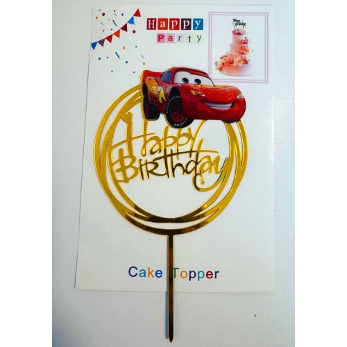 Топпер "Happy birthday” Маквін, акриловий пластик, 100*170