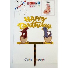 Топпер "Happy birthday” Динозаврики, акриловый пластик, 110*170 Топпер "Happy birthday” Динозаврики, акриловый пластик, 110*170