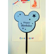 Топпер "Happy birthday” Міккі і Мінні Маус №7, акриловий пластик, 110*170 Топпер "Happy birthday” Міккі і Мінні Маус №7, акриловий пластик, 110*170