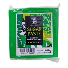 Мастика для тортів Yero Colors зелена, 400 г Мастика для тортів Yero Colors зелена, 400 г