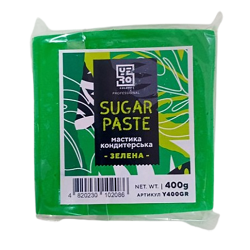 Мастика для тортів Yero Colors зелена, 400 г
