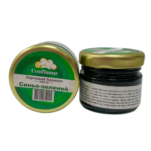 Барвник-паста Confiseur "Синьо-зелений", 25 г