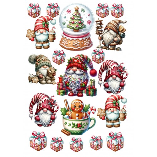 Печать на сахарной бумаге Новый год 2