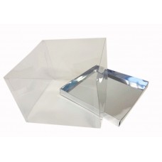 Коробка "Акваріум" срібло, 170*170*120мм Коробка "Акваріум" срібло, 170*170*120мм