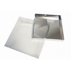 Коробка "Акваріум" срібло, 200*200*50мм Коробка "Акваріум" срібло, 200*200*50мм