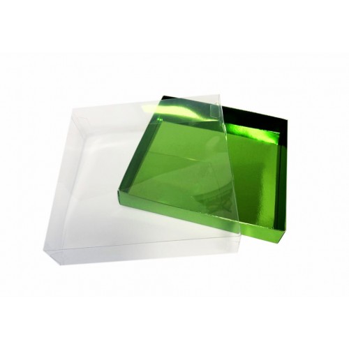 Коробка "Аквариум" изумруд, 200*200*50мм