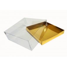 Коробка "Акваріум" золото, 200*200*70мм Коробка "Акваріум" золото, 200*200*70мм