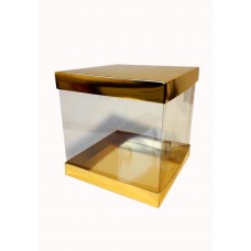 Коробка "Панорама" золото, 200*200*200